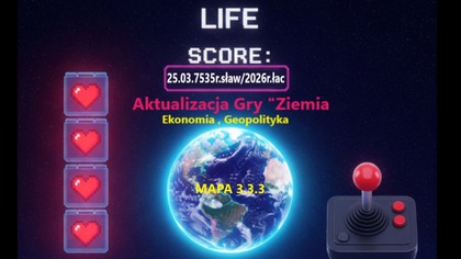 Akualizacja Gry Ziemia Mapa stan na 25. 03. 7535r. sław/2026r. łac.