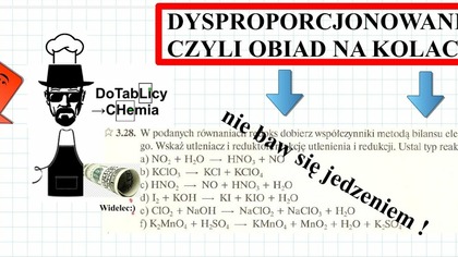 OBIAD NA KOLACJE, CZYLI DYSPROPORCJONOWANIE.  ZADANIE 3. 28 OPERON 3. #Chemia