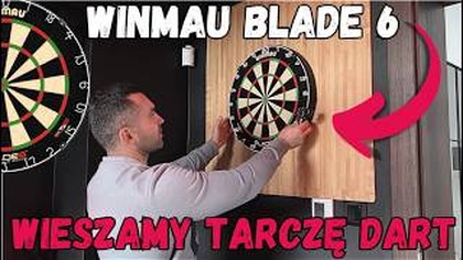 Wieszamy tarczę Dart Winmau Blade 6 | Gaming Room | Montaż i pierwsze wrażenia #dart #darts #winmau