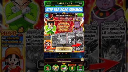 NEW YEAR LEGWNDARY SUMMON CARNIVAL 1 AND 1 STEPS ONLY DBZ DOKKAN BATTLE