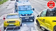 Kolizja z elektrycznym Fiatem w Zielonej Górze.  STOP PIRAT
