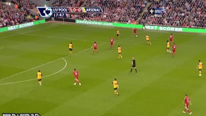 Premier League 2009. 04. 21 Liverpool-Arsenal Fabiański 19min
