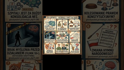 Drodzy Państwo - najnowsze co ciekawsze tematy na forum:

1.  Szpitali jest za dużo? Czy NFZ planuje