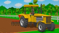 Tractor made of Lego Blocks - Construction and Uses | Colorful tractors for Kids | Traktor