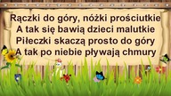 Karaoke dla dzieci Rączki do góry z linią melodyczną