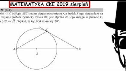 DOWOD GEOMETRYCZNY | ZADANIE 29 CKE 2019 SIERPIEŃ MATEMATYKA PODSTAWOWA.