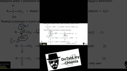 PRÓBA JODOFORMOWA REDOKS ORGANICZNY #shorts #shortvideo #chemistry #chemia #cke #umed