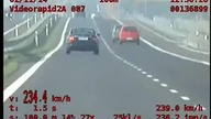 Policja nie mogła go dogonić! 234 km/h na S3!
