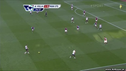 Premier League sezon 2010/2011 Aston Villa 2-0 Manchester United Albrighton