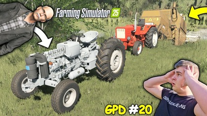 REAKCJA DZIADKA NA NOWY CIĄGNIK TO MISTRZOSTWO WYCIĄGAMY ZATOPIONEGO BIZONA GPD FS 25 20