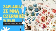 Planowanie czerwca w bullet journalu - Notes DREAM & CREATE, Tosiakowe naklejki i papiery