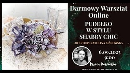 Pudełko Shabby Chic z papierowymi różami  Kreatywna Sobota z Ksenią | DIY Scrapbooking