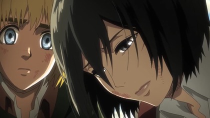 Shingeki no Kyojin (2013-2023) recenzja bez spoiler&oacute;w | Hajime Isayama
Ludzkość została zdziesiątkowana przez rasę podobnych do ludzi kilkunastometrowych gigant&oacute;w - Tytan&oacute;w. Niewiele o nich wiadomo opr&oacute;cz tego że ciągle pragną ludzkiego mięsa. Aby przetrwać schroniliśmy się za siecią samowystarczalnych miast otoczonych ochronnym murem. Gł&oacute;wnym bohaterem jest Eren, kt&oacute;rego poznajemy tuż przed atakiem Tytan&oacute;w w kt&oacute;rym ginie jego matka. Chłopak postanawia wstąpić do oddział&oacute;w walczących z olbrzymami...
https://www.imdb.com/title/tt2560140/
https://www.filmweb.pl/serial/Shingeki+no+Kyojin-2013-636227