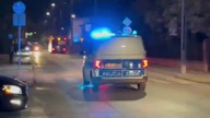 Alarmowo Policja - VW Transporter ZZ856 przez Otwock