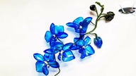 Jak zrobić przezroczystego niebieskiego storczyka [BLUE STAINED-GLASS ORCHID] - Pomysły plastyczne