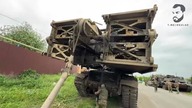 Ewakuacja przez Rosjan czołgu M1 ABRAMS i Mostu na bazie czołgu M-60