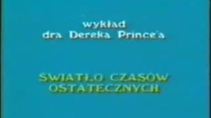 Wykład - Światło czasów ostatecznych (cz 1)