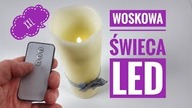 Woskowa świeca LED XXL włączana pilotem