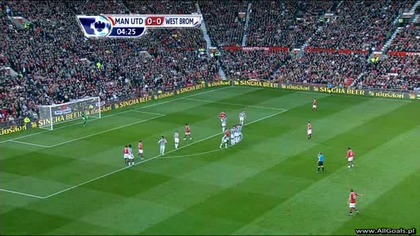 Premier League sezon 2010/2011 Manchester United 1-0 West Brom Hernandez