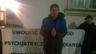 protest antypsychiatryczny przed ministerstwem zdrowia