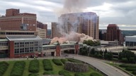 Efektowna detonacja budynku