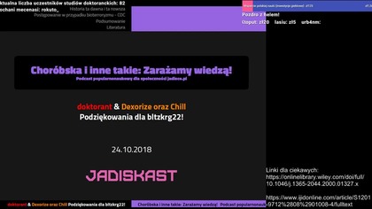 Wykład 6: Chor&oacute;bska i inne takie: Zarażamy wiedzą!