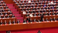 Wyprowadzenie Hu Jintao ze zjazdu KPCh