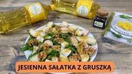 Jesienna sałatka z gruszką.  Pyszna, łatwa i szybka przekąska.