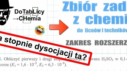 **9. 68.  Obliczyć pierwszy i drugi stopień dysocjacji H2SO3 w 0,1-molowym roztworze , ta?.  Ta!
