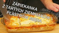 Zapiekanka z tartych kartofli i plastrów mięsa / Oddaszfartucha