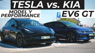KIA EV6 vs.  TESLA MODEL Y w trasie! Który samochód jest bardziej efektywny? 