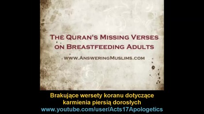 Brakujące wersety koranu dotyczące karmienia piersią dorosłych