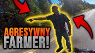 FARMER ATAKUJE MOTOCYKLISTĘ! - GŁUPI, AGRESYWNI I SZALENI LUDZIE VS MOTOCYKLIŚCI!