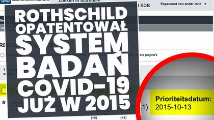 Richard Rothschild opatentował System badań COVID-19 już w 2015 roku!