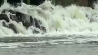 Scieki w Warszawkiej Wisle,to co tam pływa jest OHYDNE !