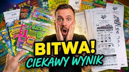 Zdrapki VS Ekspres Losy!  Wielka BITWA! Trafienia w pechowcach i wygrana o włos! 