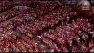 Mazurek Dabrowskiego w wykonaniu kibicow  naszej reprezentacji siatkarzy