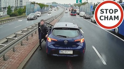 Szeryf w Toyocie nagle zatrzymał się na 3 pasmowej jezdni #1986 Wasze Filmy