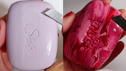 Soap Carving ASMR Relaxing Sounds no talking Satisfying ASMR Video