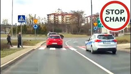 Instant karma na przejściu dla pieszych w Olsztynie #1805 Wasze Filmy