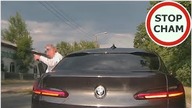 Kierowca BMW wymusza pierwszeństwo, zajeżdża drogę i uderza w szybę #1113 Wasze Filmy