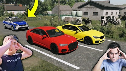 MOCNE WIEJSKIE WYŚCIGI NOWYMI AUTAMI SKOŃCZYŁO SIĘ POŚCIGIEM POLICJI - UCIEKAŁEM POLSKA WIEŚ 242