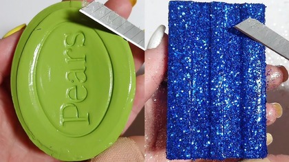 Soap Carving ASMR Relaxing Sounds no talking Satisfying ASMR Video #soapcarving #soapcuttingvideo