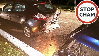 Wypadek - dzik na jezdni i najechanie #2037 Wasze Filmy