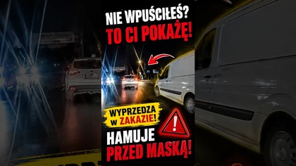 Nie wpuścił? Zemsta skończyła się kolizją  #polskiekierowcy #dashcam #kolizja