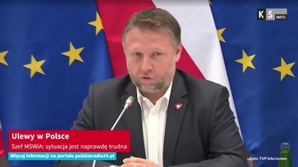 Ulewy w Polsce.  Szef MSWiA: sytuacja jest naprawdę trudna [KS Info]