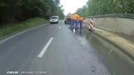 Potrącenie rowerzysty przez motocyklistę