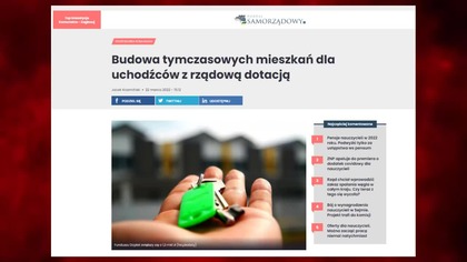 Ruszają rządowe dotacje na budowę mieszkań dla uchodźc&oacute;w