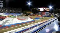 Monster Jam World Finals 10 truck flips into the stands