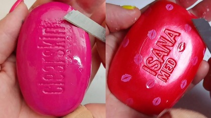 Soap Carving ASMR Relaxing Sounds no talking Satisfying ASMR Video #soapcarving #soapcuttingvideo